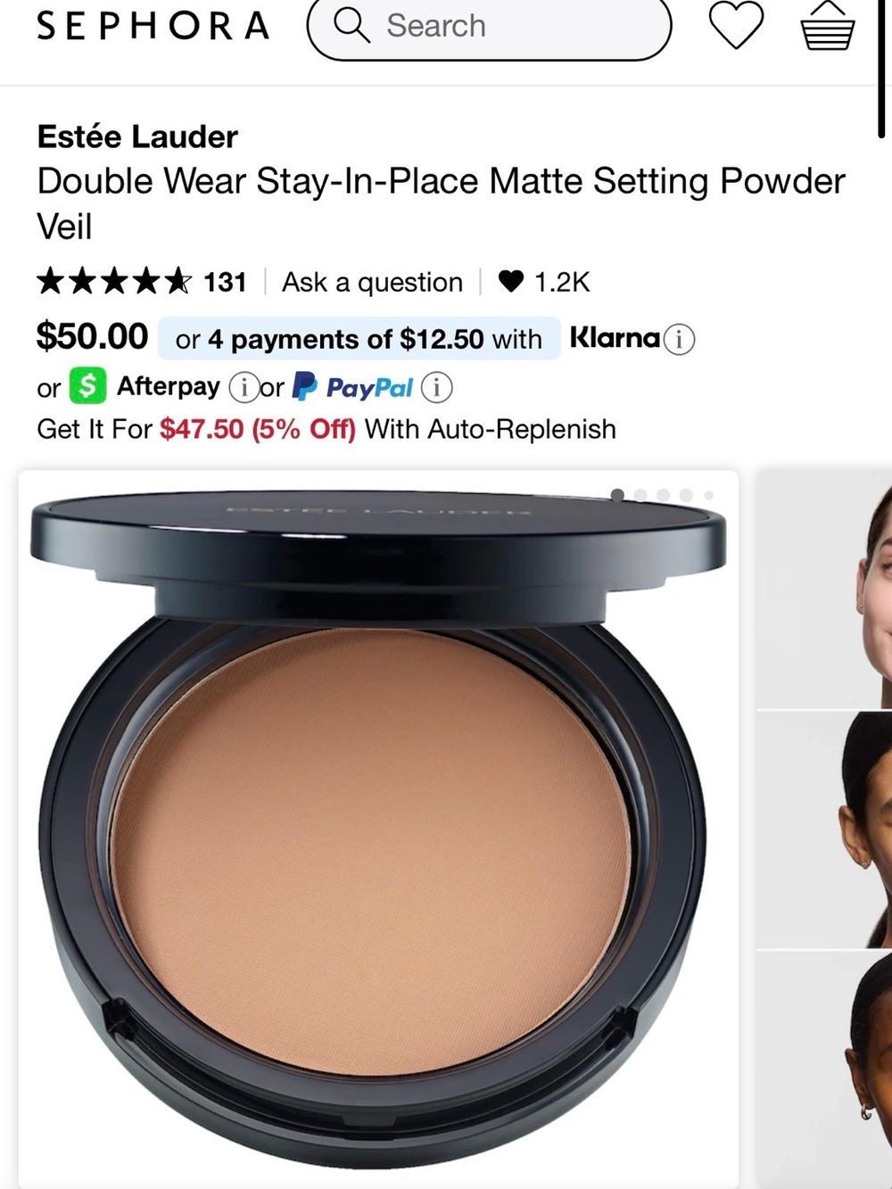 Estee Lauder Double Wear Translucent Matte Compact Powder - Beige - Picture 7 of 12